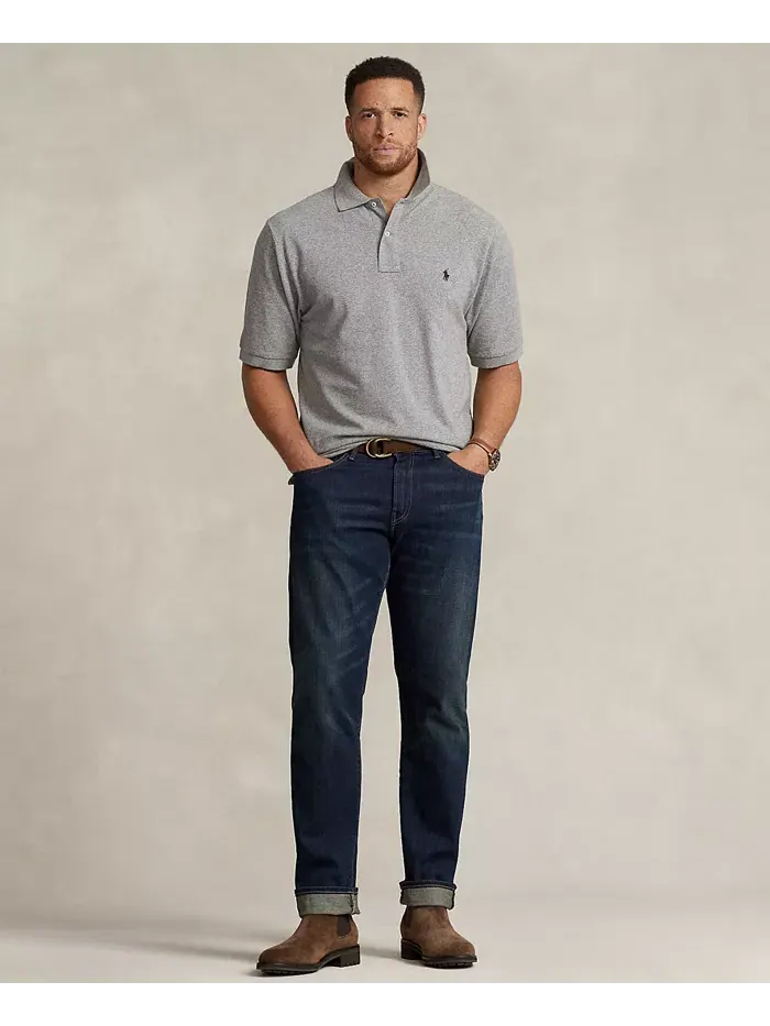 Мужская поло The Iconic Mesh большого и высокого размера Polo Ralph Lauren — изображение 4 из 4