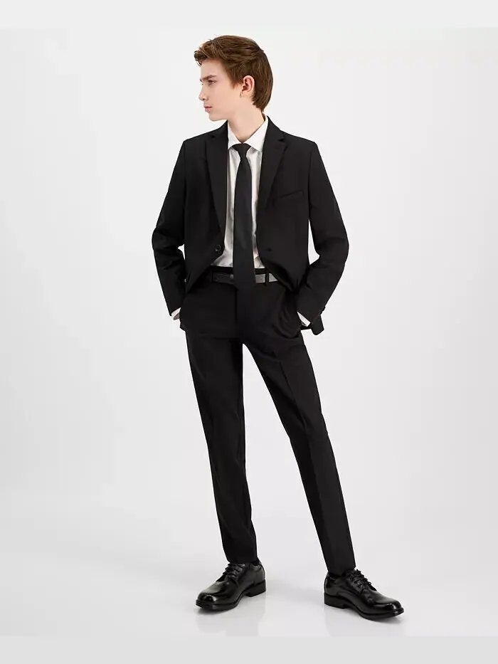 Брюки-платья Slim Fit для больших мальчиков, пригодные для машинной стирки Kenneth Cole Reaction