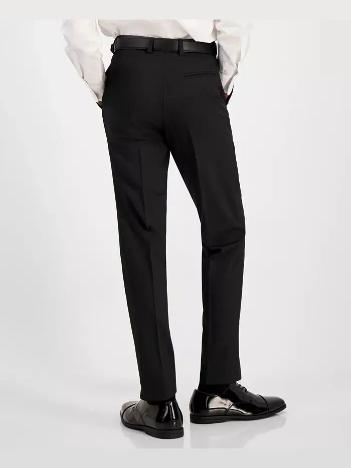 Брюки-платья Slim Fit для больших мальчиков, пригодные для машинной стирки Kenneth Cole Reaction — изображение 2 из 3, черный