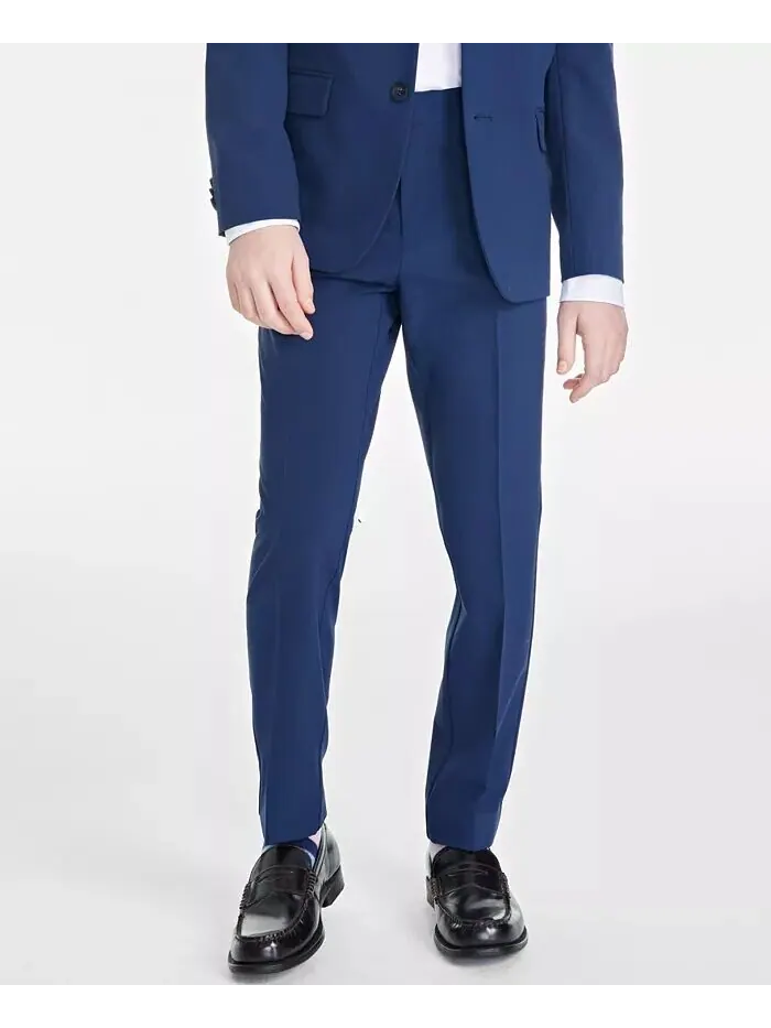 Брюки-платья Slim Fit для больших мальчиков, пригодные для машинной стирки Kenneth Cole Reaction — изображение 3 из 3, черный