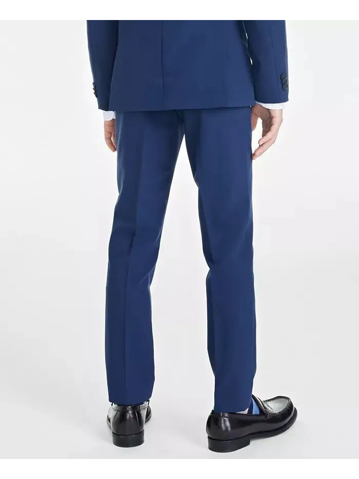 Брюки-платья Slim Fit для больших мальчиков, пригодные для машинной стирки Kenneth Cole Reaction — изображение 3 из 3, синий
