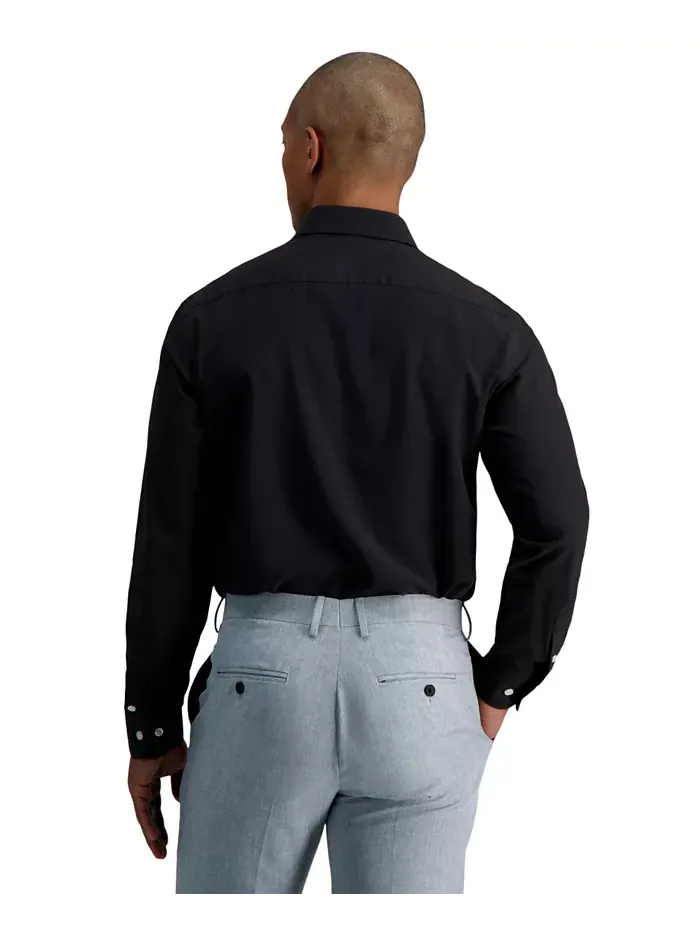 Мужская рубашка Smart Wash Slim Fit Haggar — изображение 2 из 8, черный