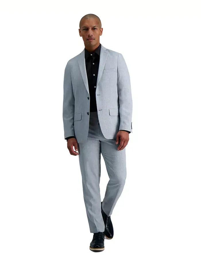 Мужская рубашка Smart Wash Slim Fit Haggar — изображение 4 из 8, черный
