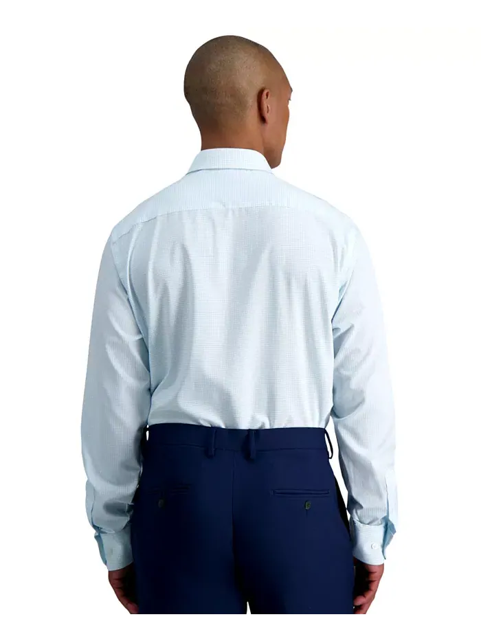 Мужская рубашка Smart Wash Slim Fit Haggar — изображение 2 из 8, синий
