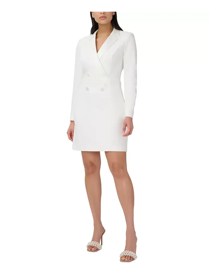 Женское платье-фрак с длинными рукавами Sheath Dress Adrianna Papell — изображение 1 из 1, черный