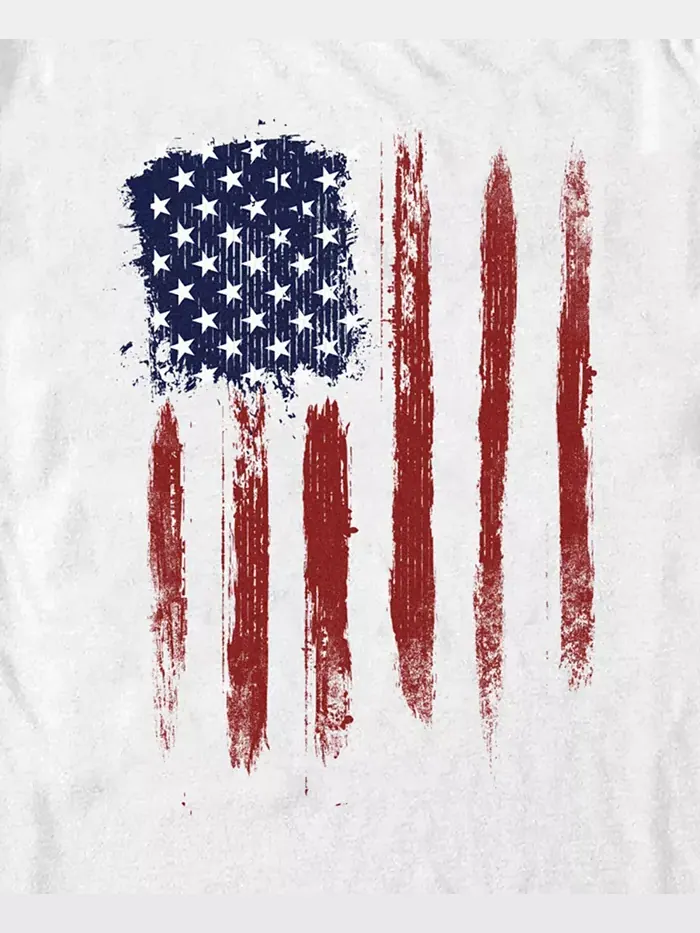 Мужская футболка с коротким рукавом American Grunge Generic Additude — изображение 3 из 3, белый