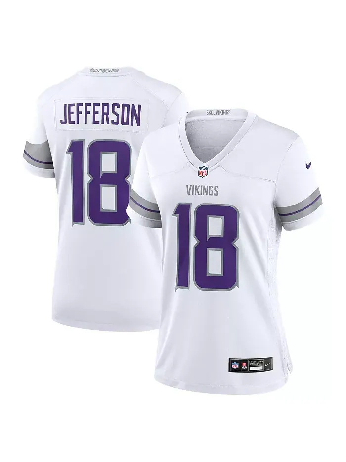 Женская майка запасного игрока Джастина Джефферсона из Minnesota Vikings Nike — изображение 1 из 3, белый