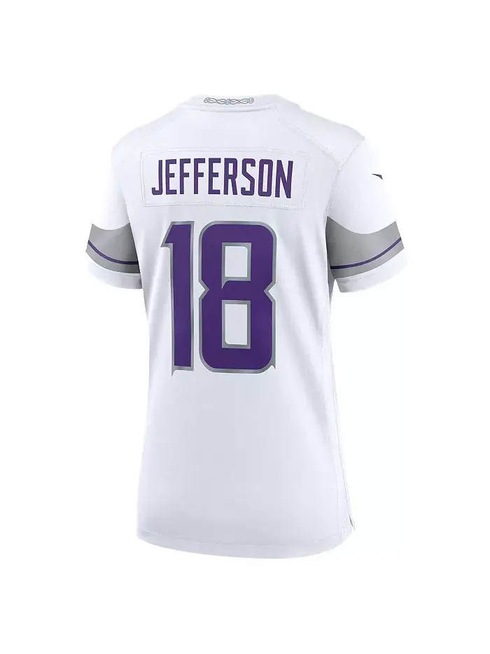 Женская майка запасного игрока Джастина Джефферсона из Minnesota Vikings Nike — изображение 2 из 3, белый