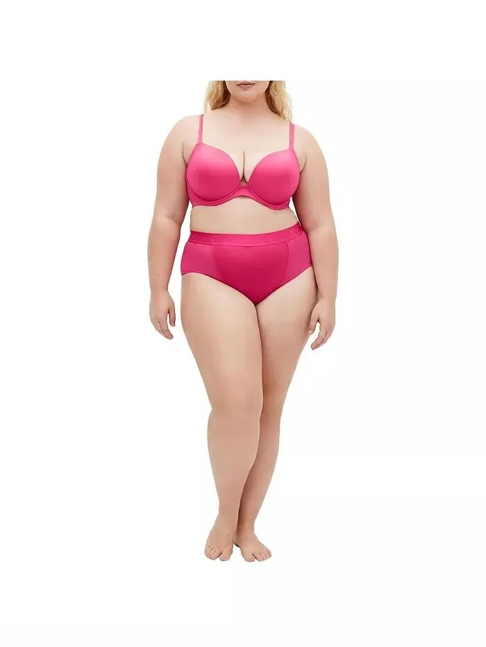 Бюстгальтер Adore Push Up размера Plus CITY CHIC — изображение 2 из 3, азалея