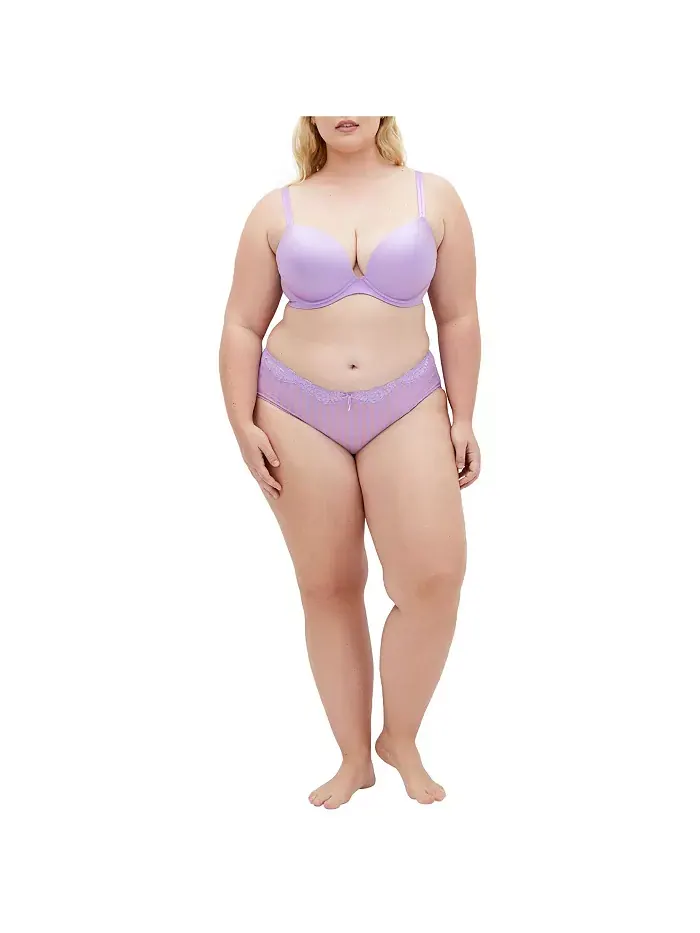 Бюстгальтер Adore Push Up Plus Size CITY CHIC — изображение 3 из 3, лавандовый