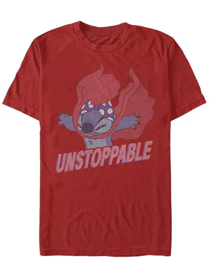 Мужская футболка с коротким рукавом Unstoppable Stitch Fifth Sun — изображение 1 из 1, красный
