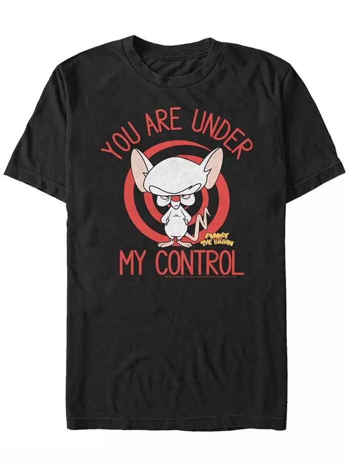 Футболка мужская Pinky The Brain You Are Under My Control с коротким рукавом Fifth Sun — изображение 1 из 1, черный