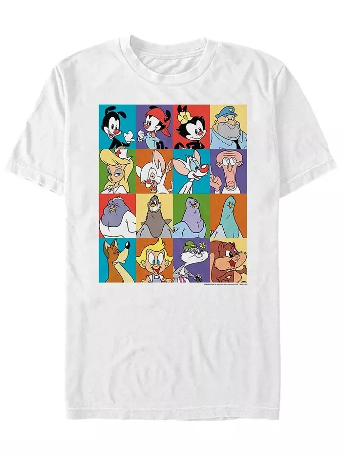 Мужская футболка с коротким рукавом Animaniacs Animaniacs Character Boxes Fifth Sun — изображение 1 из 1, белый