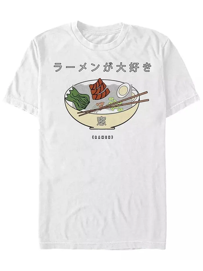 Мужская футболка Love Ramen с коротким рукавом и круглым вырезом Fifth Sun — изображение 1 из 1, белый