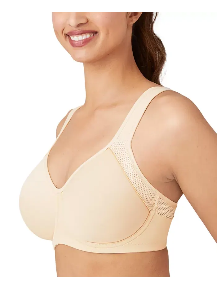 Женский бюстгальтер Contour Sport с контрастной отделкой 853302 Wacoal — изображение 4 из 14, песочный