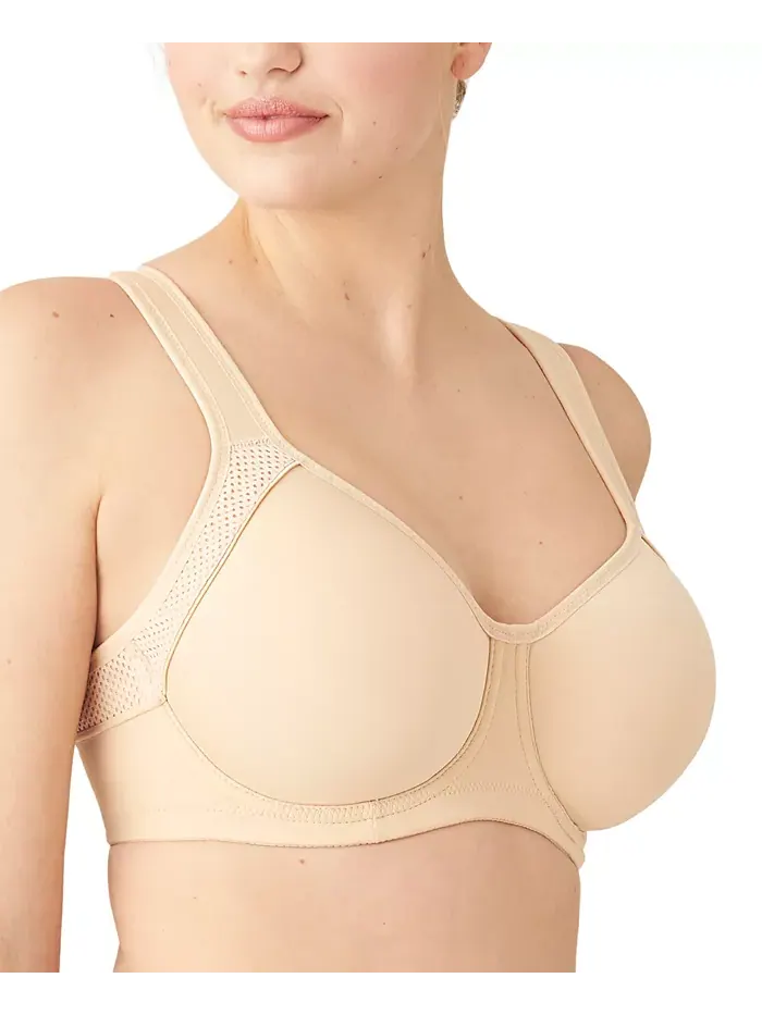 Женский бюстгальтер Contour Sport с контрастной отделкой 853302 Wacoal — изображение 10 из 14, песочный