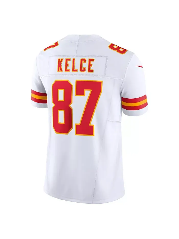 Мужская лимитированная джерси Travis Kelce Kansas City Chiefs Vapor F.U.S.E Nike — изображение 3 из 5, белый