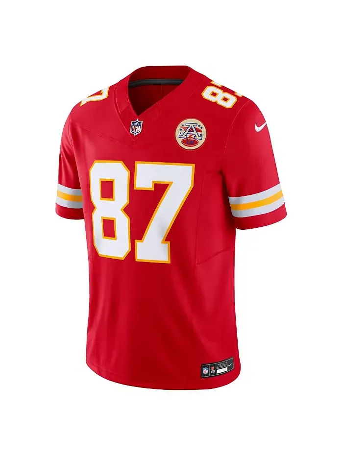 Мужская лимитированная джерси Travis Kelce Kansas City Chiefs Vapor F.U.S.E Nike — изображение 4 из 5, белый