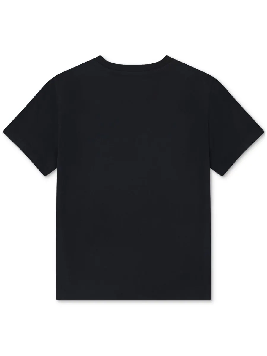 Хлопковая футболка с коротким рукавом для мальчиков (Big Boys Short-Sleeve Cotton Core T-Shirt) — изображение 2 из 3, черный