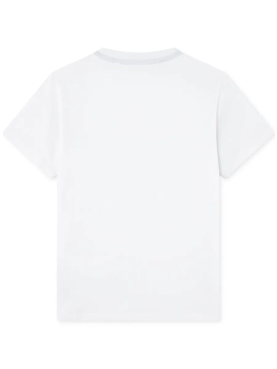 Хлопковая футболка с коротким рукавом для мальчиков (Big Boys Short-Sleeve Cotton Core T-Shirt) — изображение 2 из 3, белый
