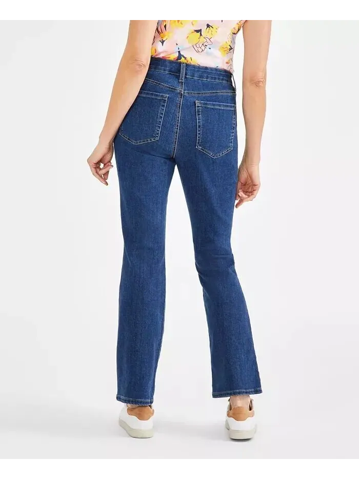 Женские джинсы Bootcut со средней посадкой, стандартной, короткой и длинной длины Style & Co — изображение 2 из 4