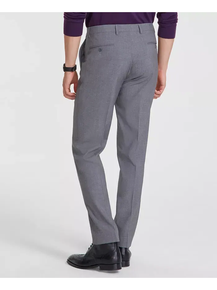 Мужские классические брюки Slim-Fit Calvin Klein — изображение 4 из 8, серый