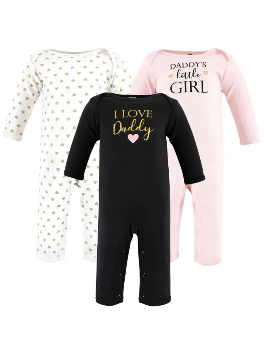 Хлопковый комбинезон для малышей Hudson Baby, Girl Daddy — изображение 1 из 5