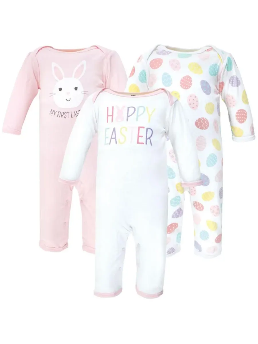 Хлопковый комбинезон для малышей Hudson Baby, Happy Easter — изображение 1 из 1