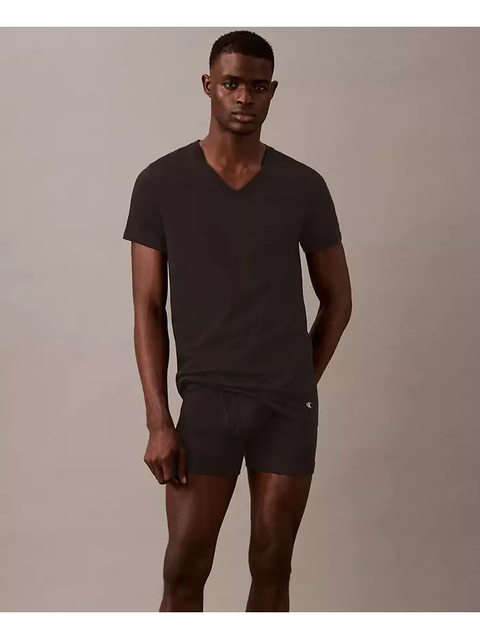 Мужские футболки с V-образным вырезом Cotton Classics, 5 штук Calvin Klein — изображение 2 из 2, черный