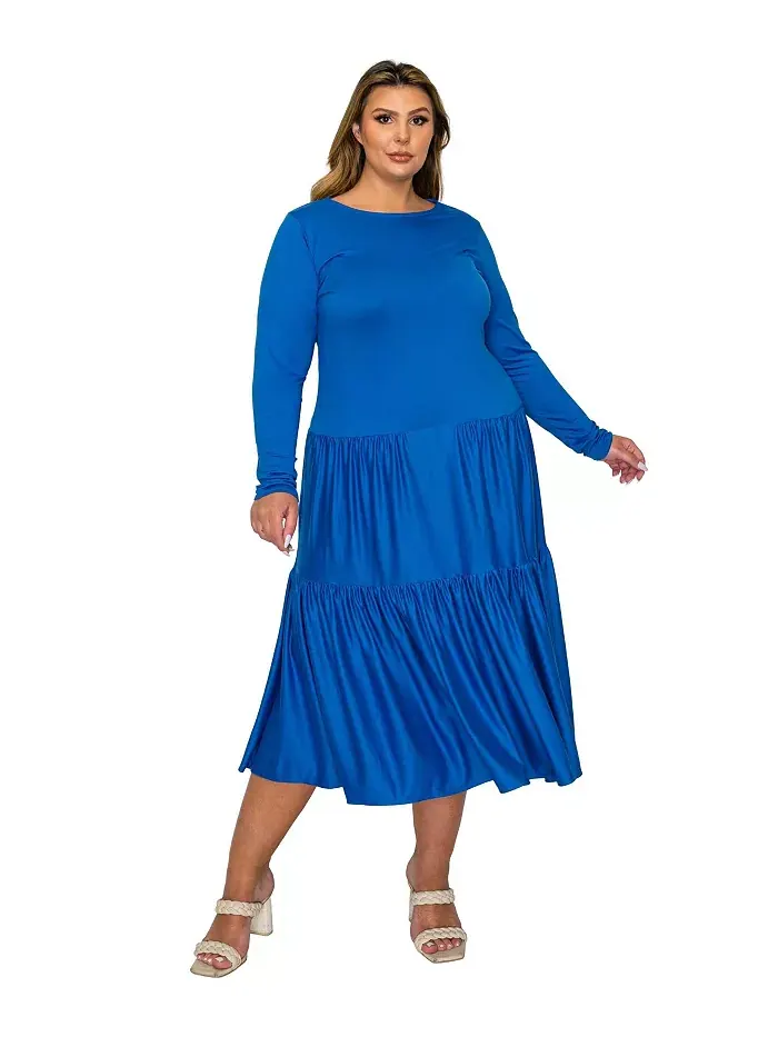 Платье-миди Eliana Plus Size с ярусами L I V D