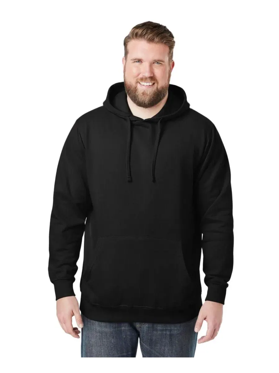 Худи с капюшоном Ribbed Hoodie KingSize — изображение 2 из 3, черный