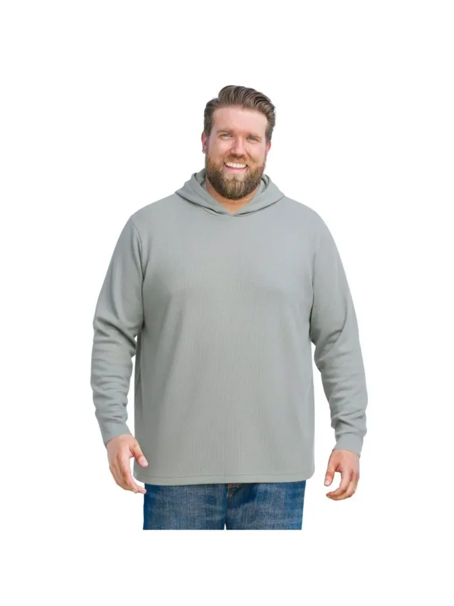 Худи с капюшоном Ribbed Hoodie KingSize — изображение 1 из 3, серый