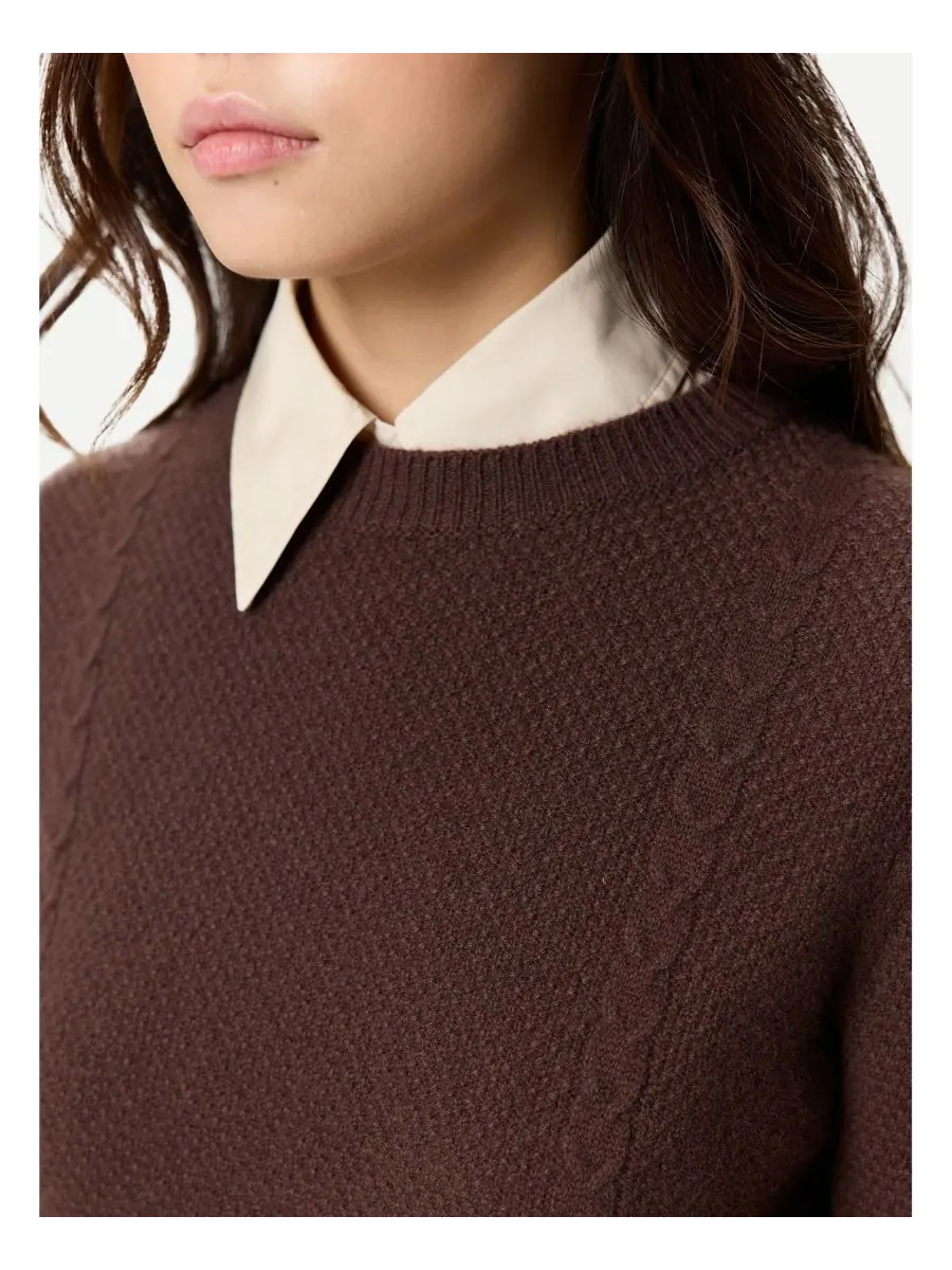 Женский укороченный кашемировый свитер с круглым вырезом Gobi Cashmere — изображение 5 из 7, нет цвета
