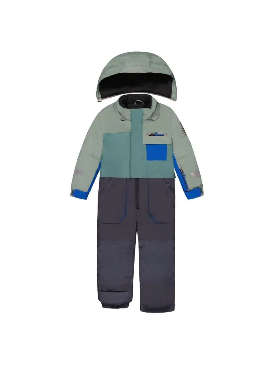 Детский зимний комбинезон One Piece Play Snowsuit Deux par Deux — изображение 5 из 7, зеленый