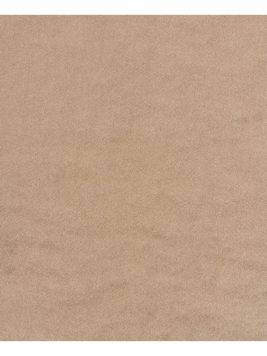 Платье-трапеция из сатина без рукавов с драпировкой Donna Karan New York — изображение 5 из 6, верблюжий