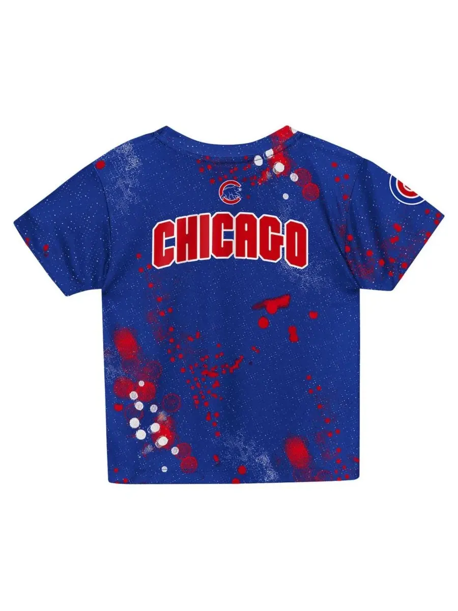 Комплект из футболки и шорт для фанатов Chicago Cubs, с принтом Outerstuff — изображение 3 из 5, королевский