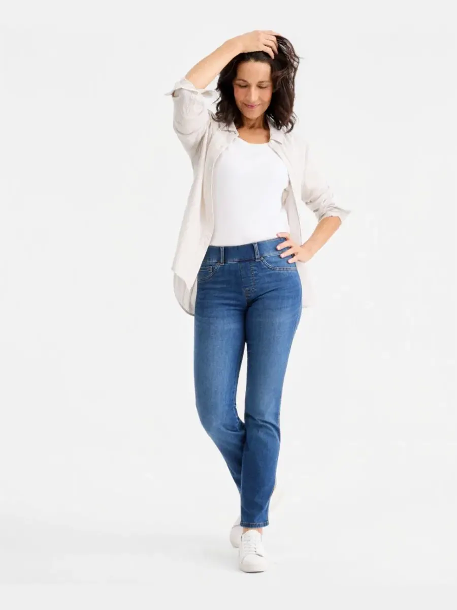 Джинсы прямого кроя с эффектом коррекции Summit Wash Style & Co, Summit Wash
