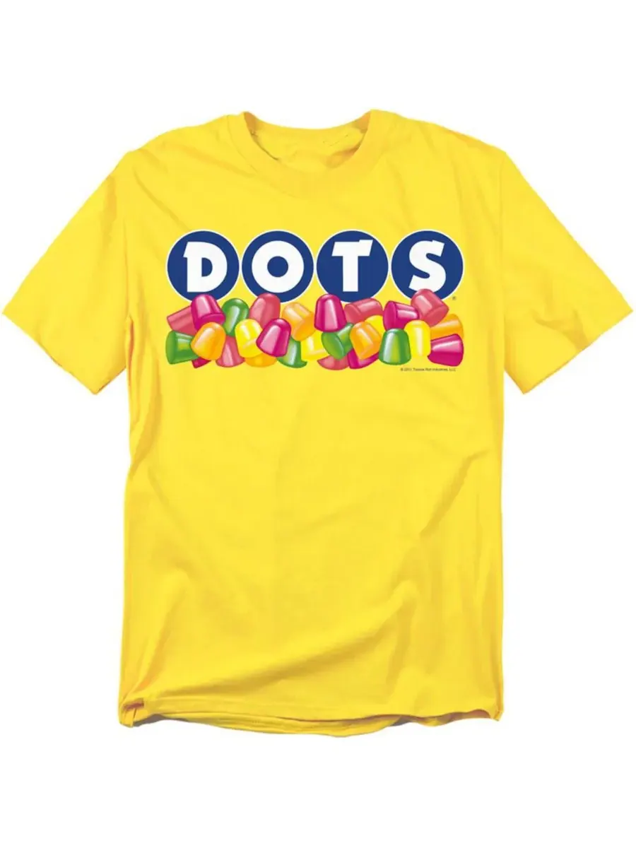 Мужская футболка с логотипом в виде точек Tootsie Roll — желтый