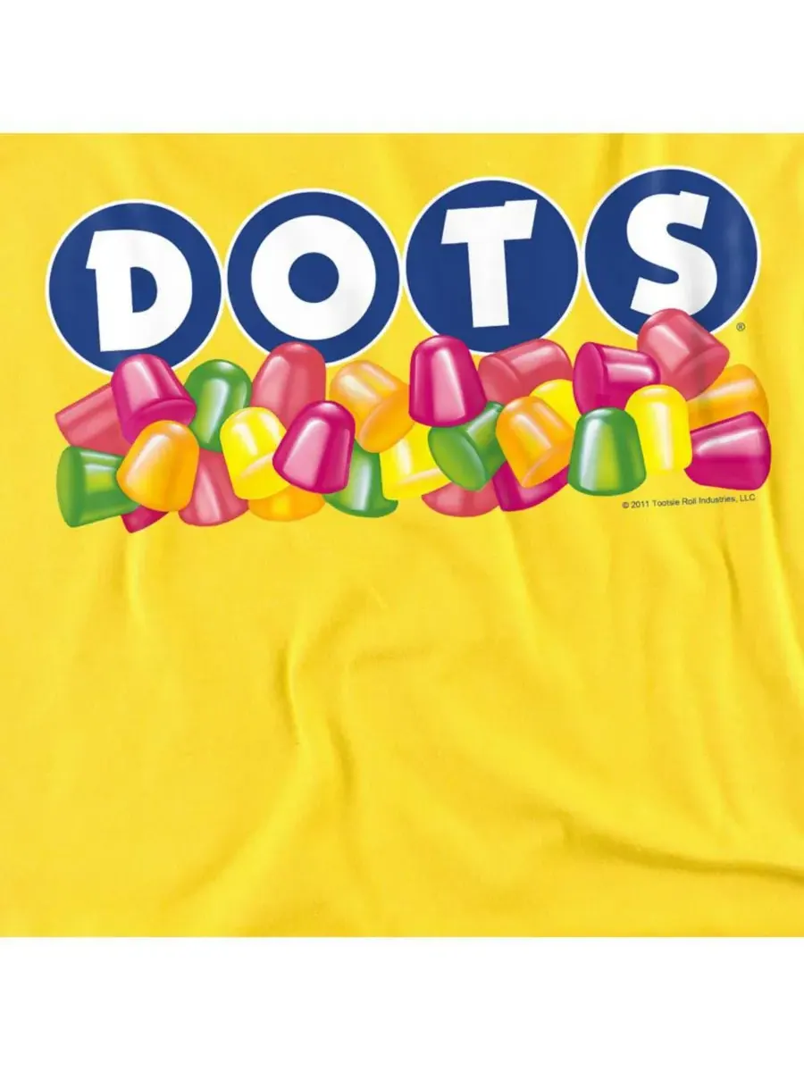 Мужская футболка с логотипом в виде точек Tootsie Roll — изображение 3 из 3, желтый