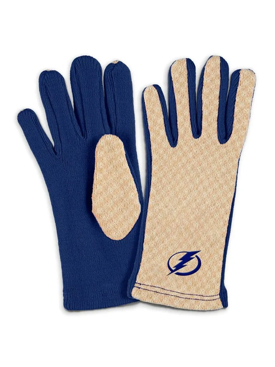 Комплект из шарфа и перчаток Tonal Microcheck с вышитым логотипом Tampa Bay Lightning WEAR by Erin — изображение 3 из 3