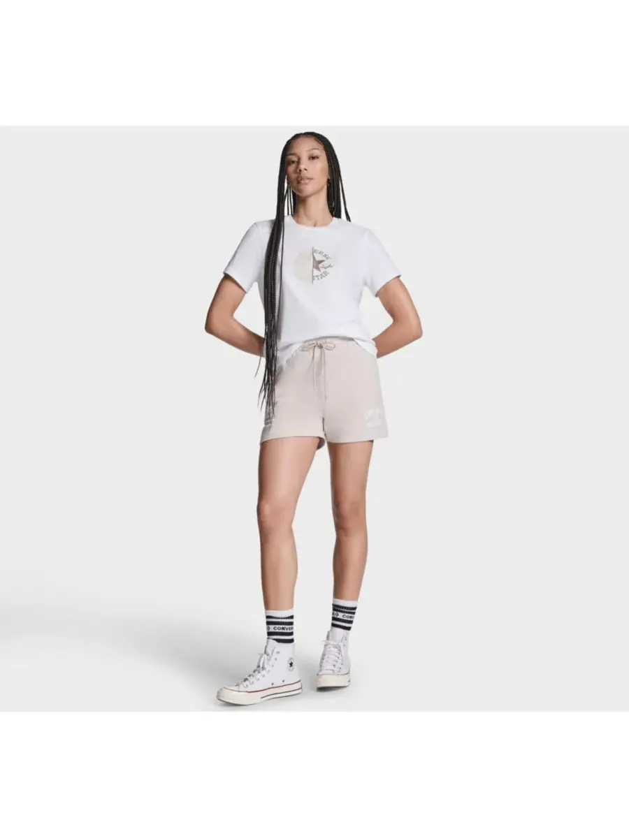Женская футболка "Половина на половину" Converse — изображение 4 из 5, белый