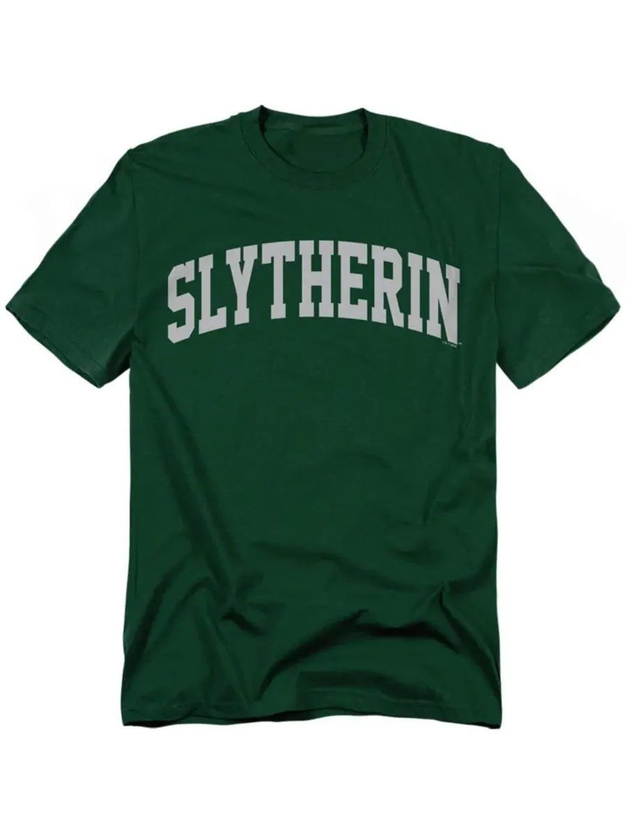 Футболка с принтом Slytherin Arched Harry Potter — изображение 1 из 3, зеленый