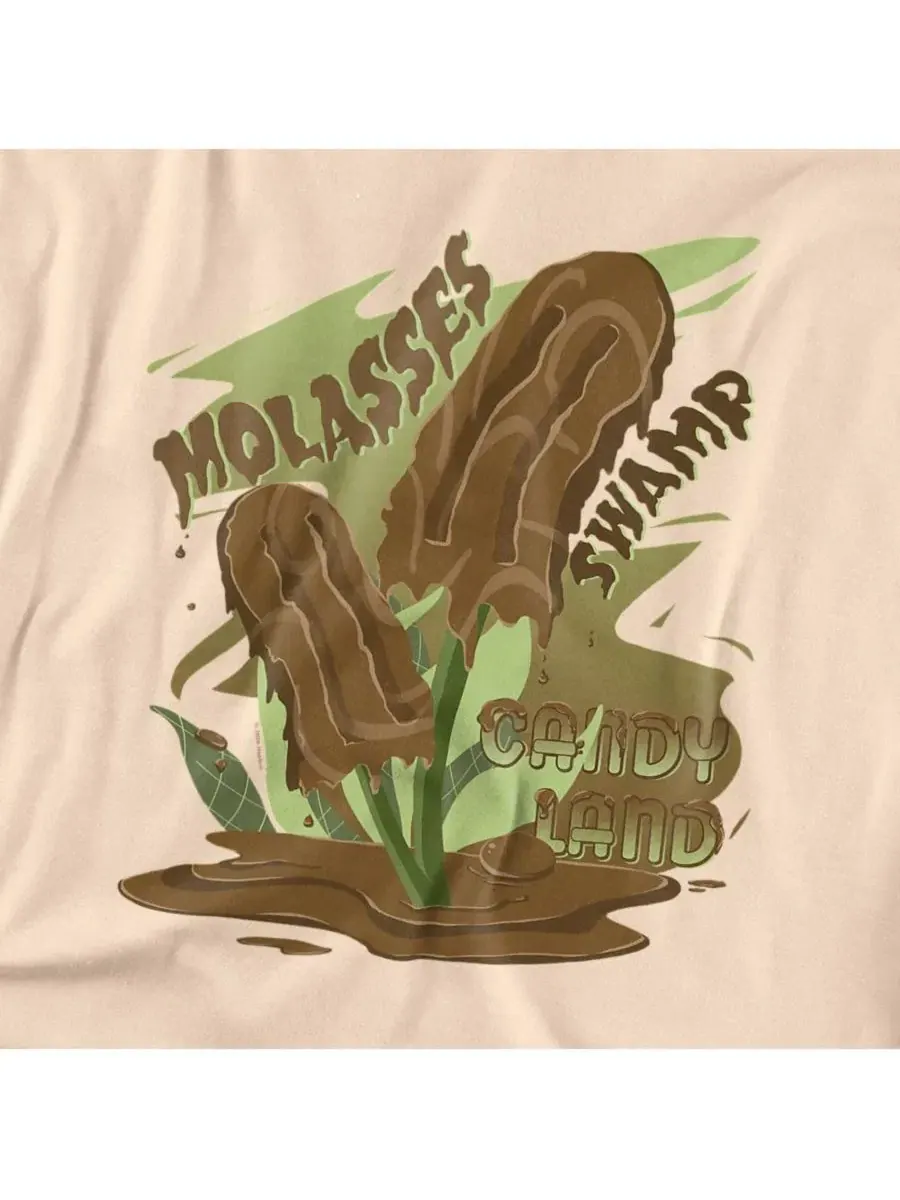 Футболка с принтом Candy Land Melting Molasses Popsicle V2 Logovision — изображение 2 из 3, бежевый
