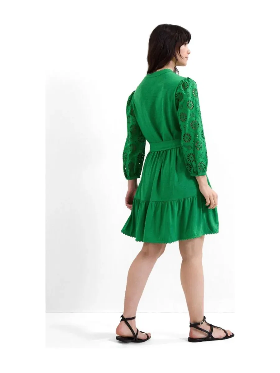 Платье-трапеция с цветочными рукавами Florie Green Phase Eight — изображение 3 из 6, зеленый