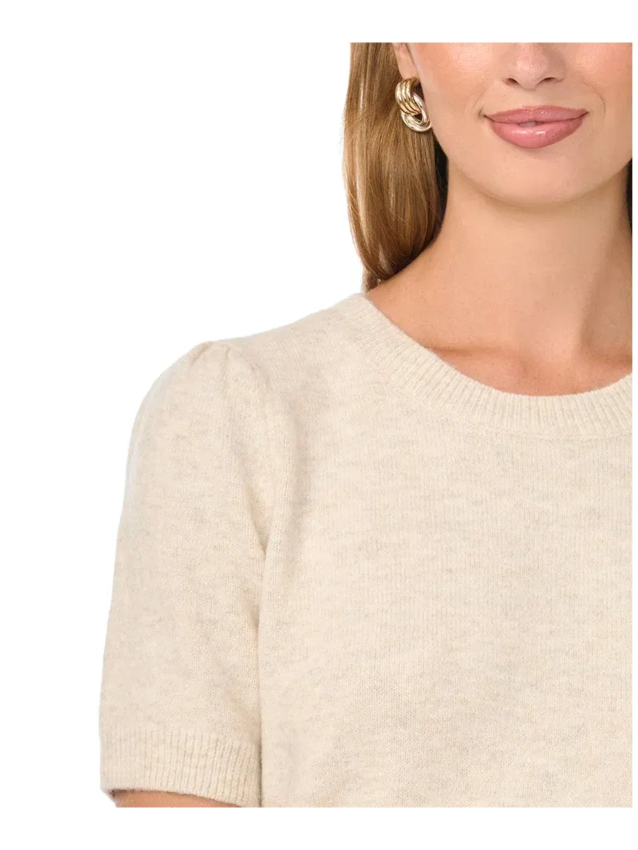 Свитер с коротким рукавом и круглым вырезом Vince Camuto, Malted — изображение 3 из 5
