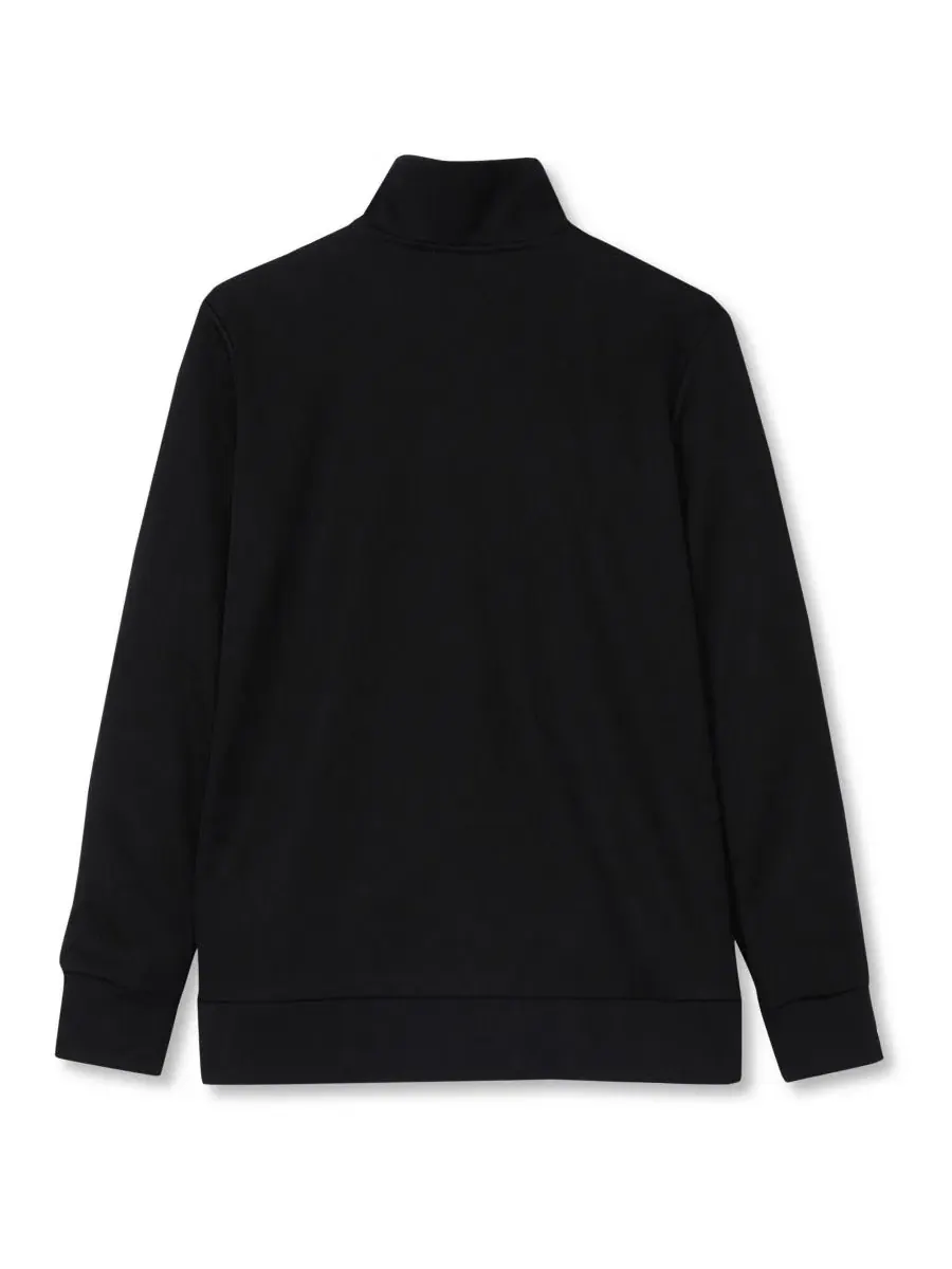 Спортивная куртка из трикотажа с длинным рукавом, модель Tricot Track Jacket Lands' End — изображение 2 из 3, черный