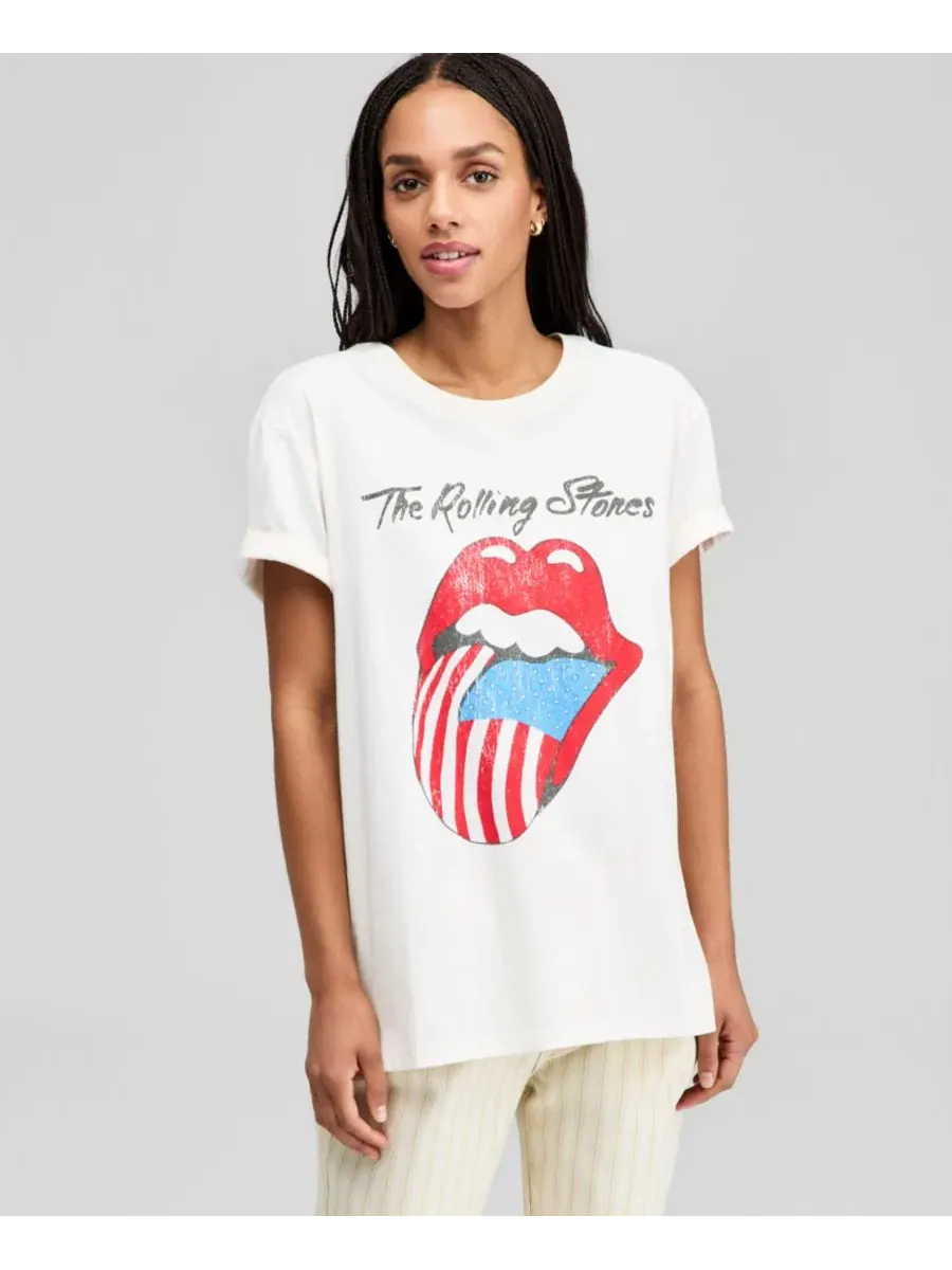Футболка с принтом Rolling Stones And Now This — изображение 1 из 4, белый