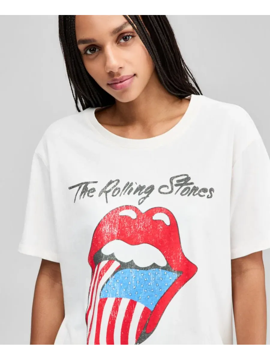 Футболка с принтом Rolling Stones And Now This — изображение 3 из 4, белый