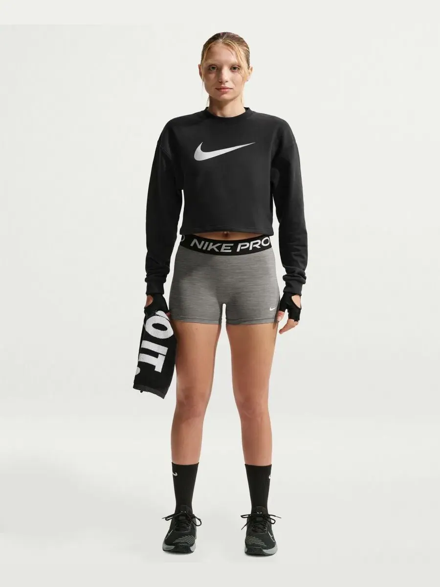 Женские велосипедные шорты со средней посадкой Nike — изображение 1 из 5, серый/черный/белый