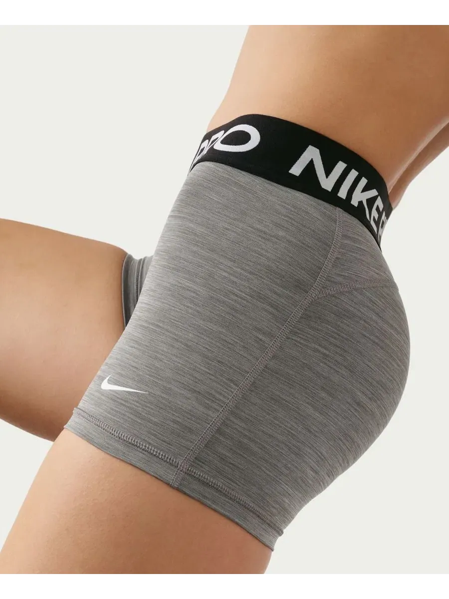 Женские велосипедные шорты со средней посадкой Nike — изображение 3 из 5, серый/черный/белый